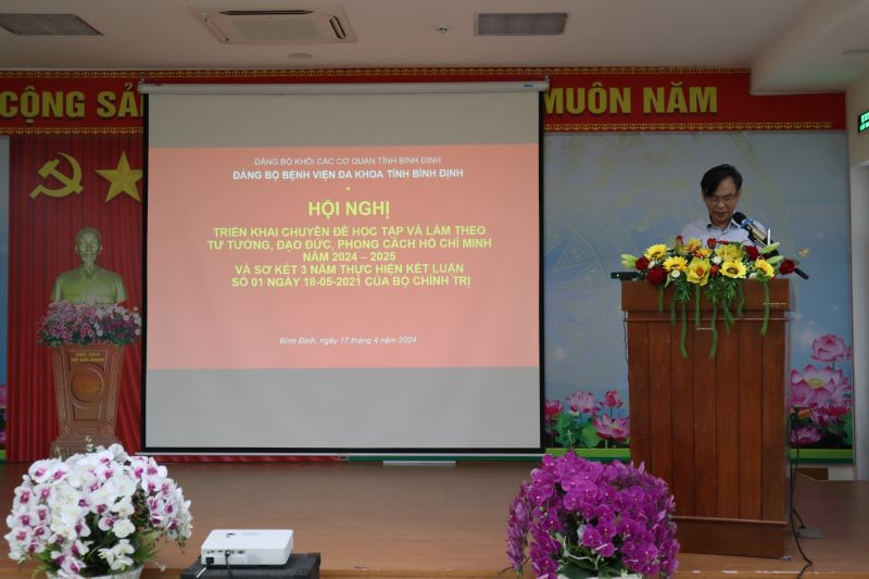 Hội nghị triển khai thực hiện Chuyên đề học tập và làm theo tư tưởng, đạo đức, phong cách Hồ Chí Minh năm 2024-2025 và Sơ kết 03 năm thực hiện Kết luận số 01-KL/TW ngày 18/5/2021 của Bộ Chính trị